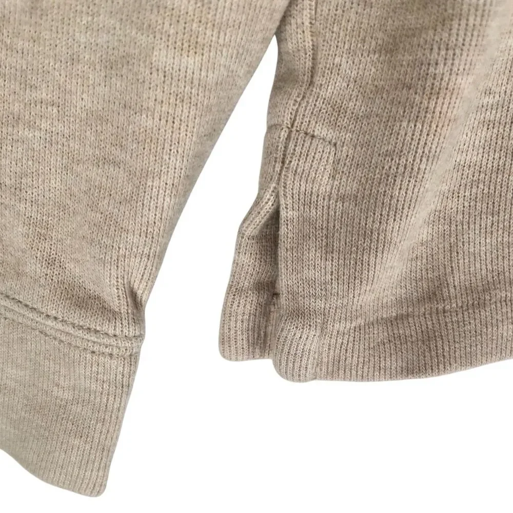 Polo Ralph Lauren Men’s XL 1/4 Zip Sweatshirt Sweater Beige Cotton Classic